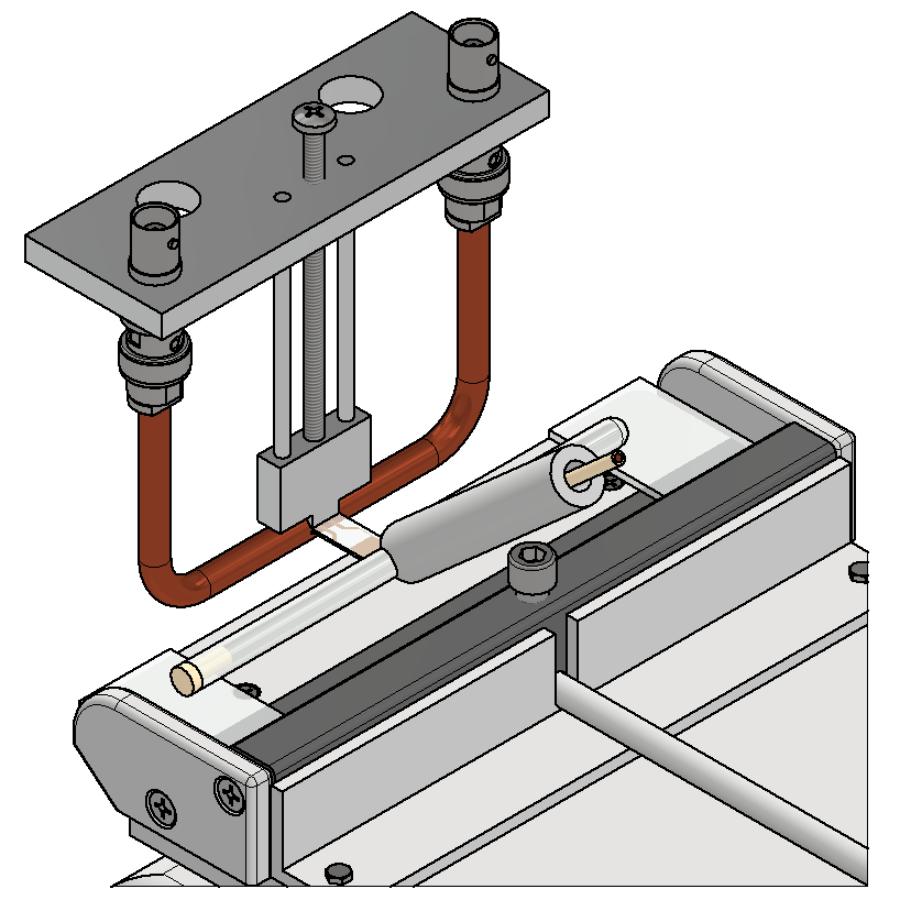In-situ impedance spectroscopy fixture